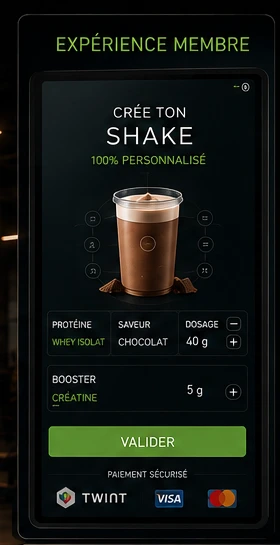 Écran tactile FitFuel AI